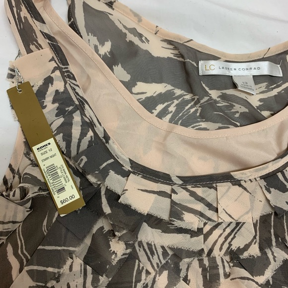 NWT Lauren Conrad Layered Ruffle Dress - Picture 6 of 6